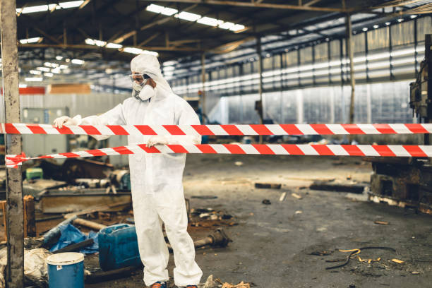 Professional Biohazard technician working in Lowell, MI